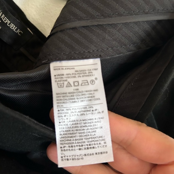 *NWT* Banana Republic Women's Wide-Leg Black Trousers - Picture 6 of 6